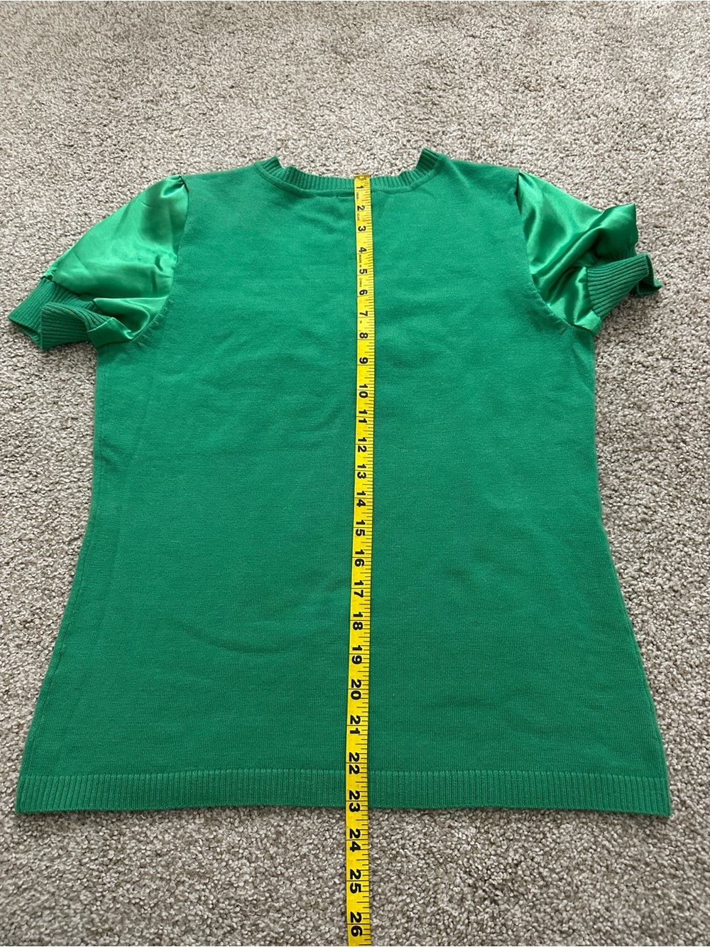 CATO Fashions Green Mixed Media Knit Top | Size M - Picture 5 of 8